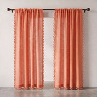 Coral Kinari Cotton Curtain photo 6