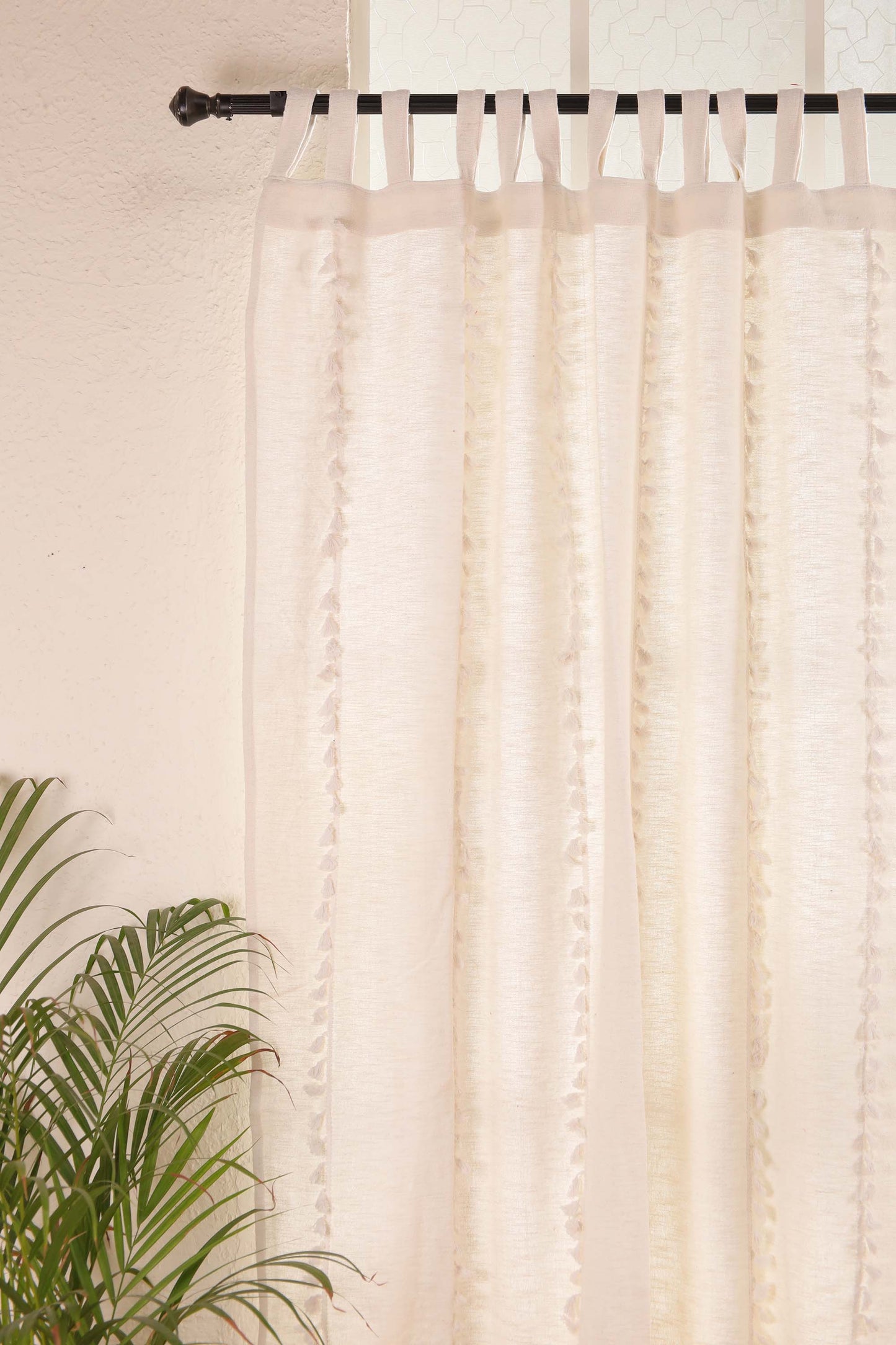 Lullaby Fringed Curtain - Set of 2