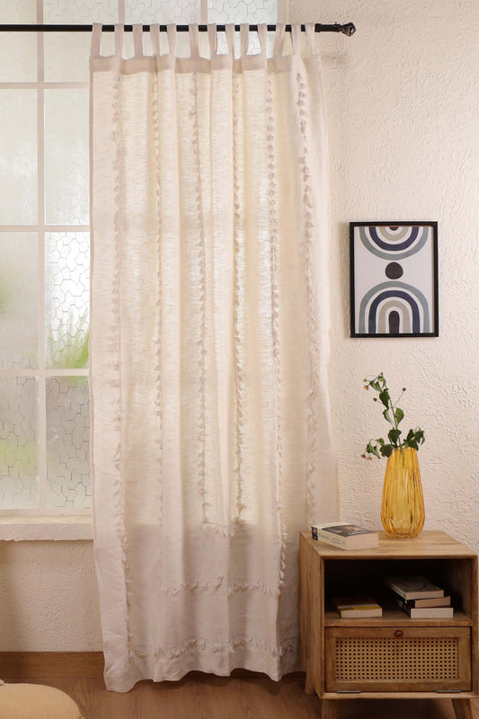 Lullaby Fringed Curtain - Set of 2