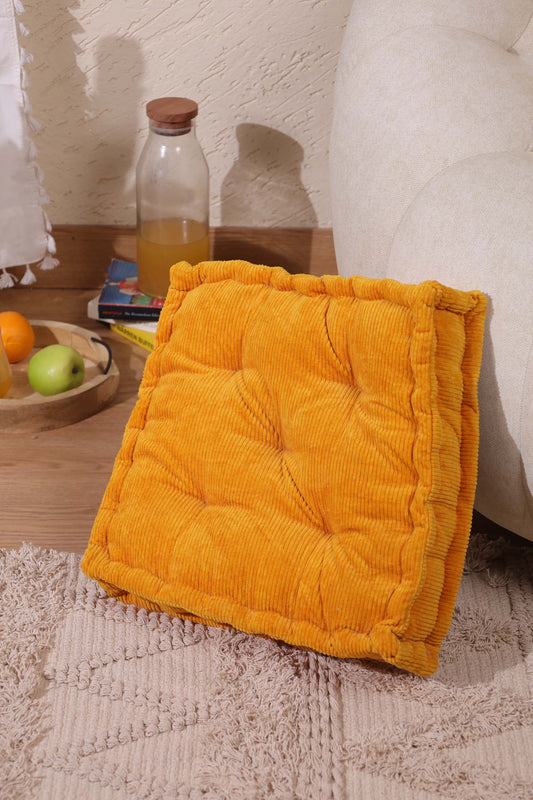 Gold Dreamy Corduroy Floor cushion