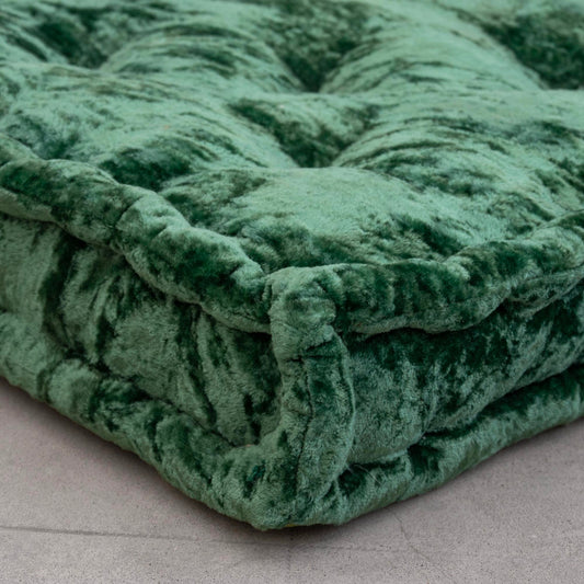 Green Velvet Haven Floor cushion