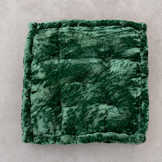 Green Velvet Haven Floor cushion