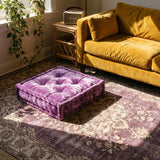 Lilac Velvet Haven Floor Cushion