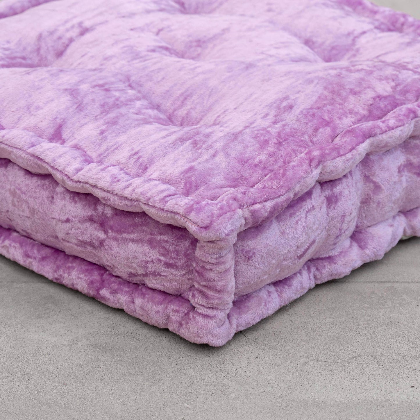 Lilac Velvet Haven Floor cushion