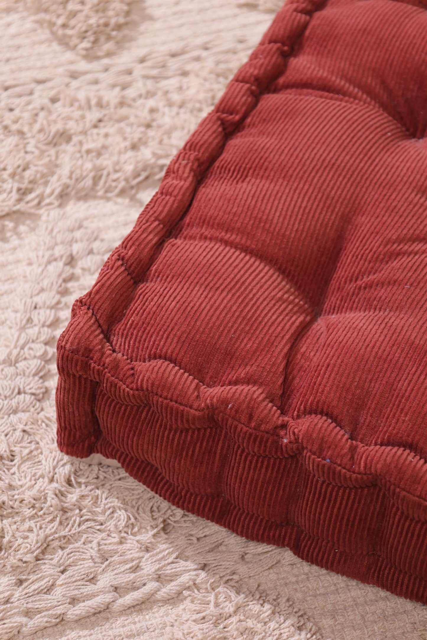 Maroon Dreamy Corduroy Floor cushion