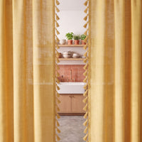 Mustard Kinari Cotton Curtain photo 3