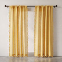 Mustard Kinari Cotton Curtain photo 6