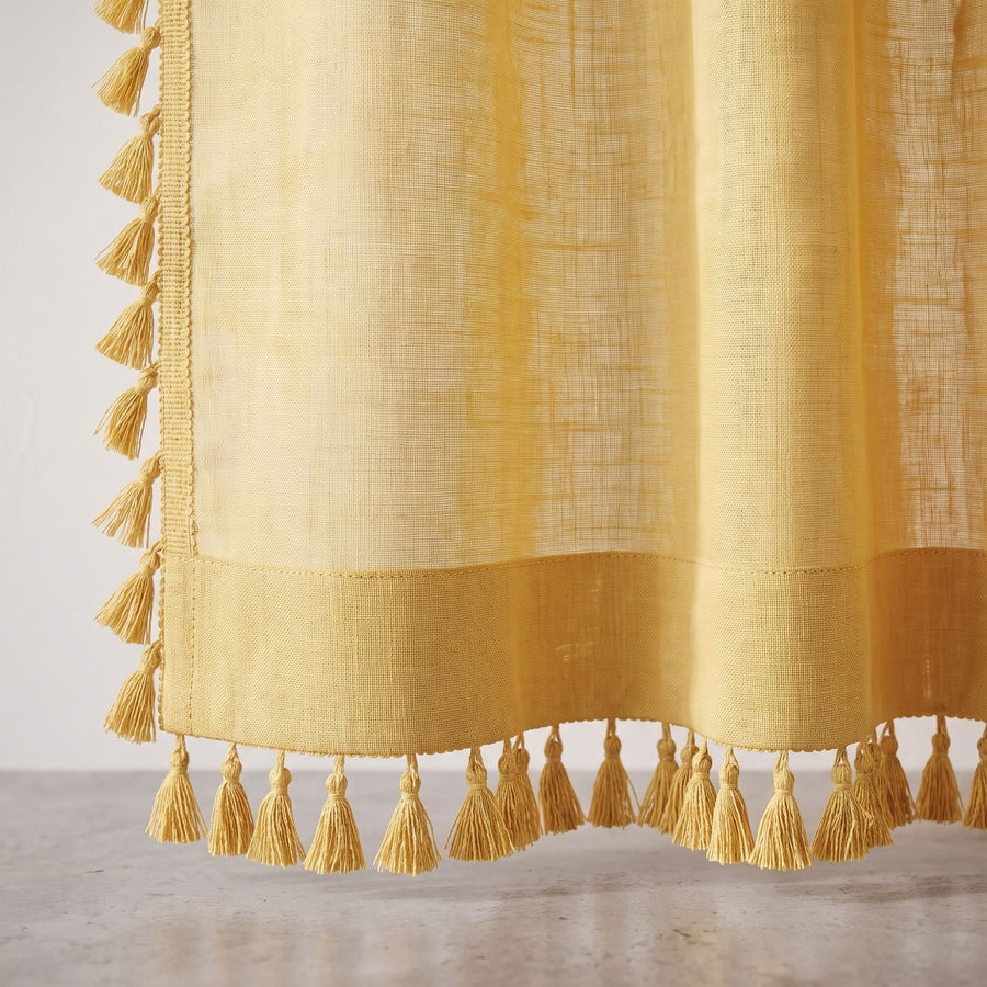 Mustard Kinari Cotton Curtain photo 9