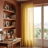 Ochre Mela Cotton Curtain photo 1