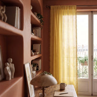 Ochre Mela Cotton Curtain photo 2