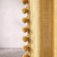 Ochre Mela Cotton Curtain photo 5