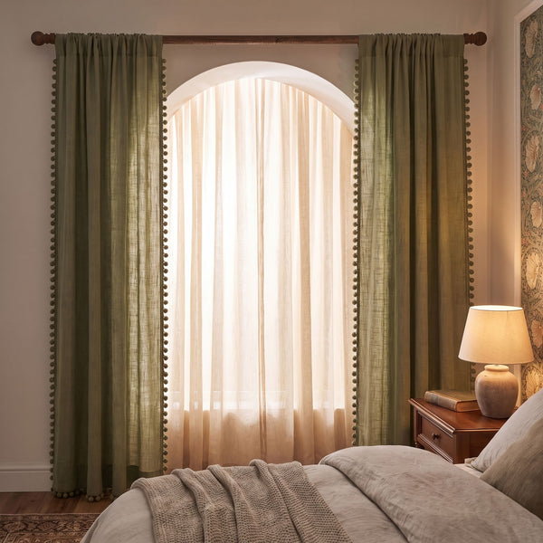 Olive Meher Cotton Curtain