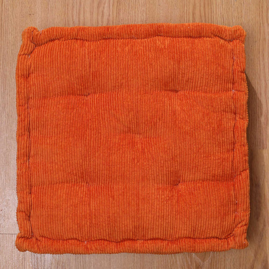 Orange Dreamy Corduroy Floor cushion