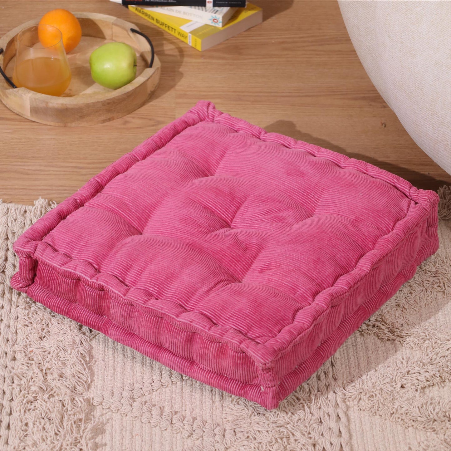 Pink Dreamy Corduroy Floor cushion