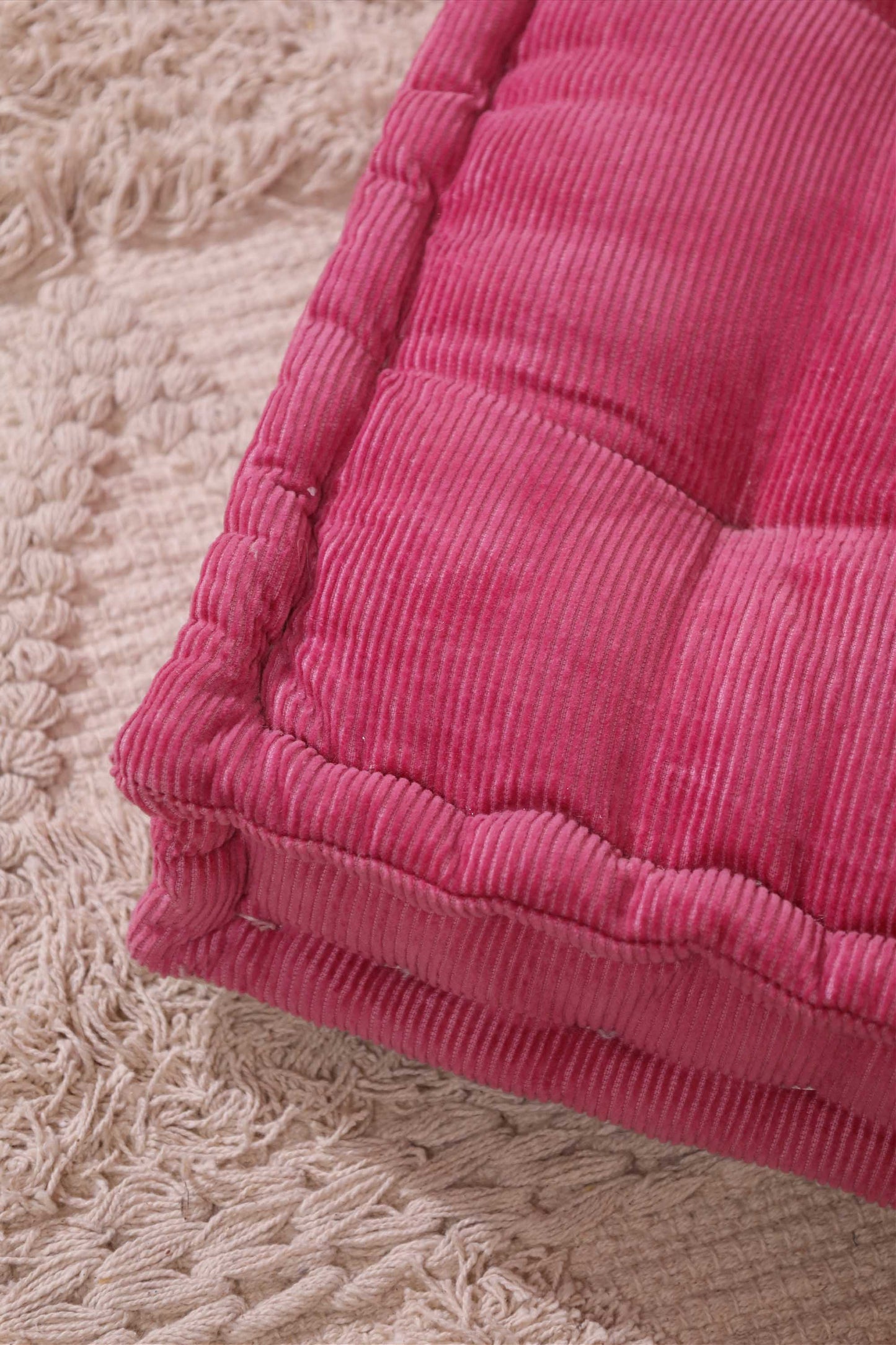 Pink Dreamy Corduroy Floor cushion