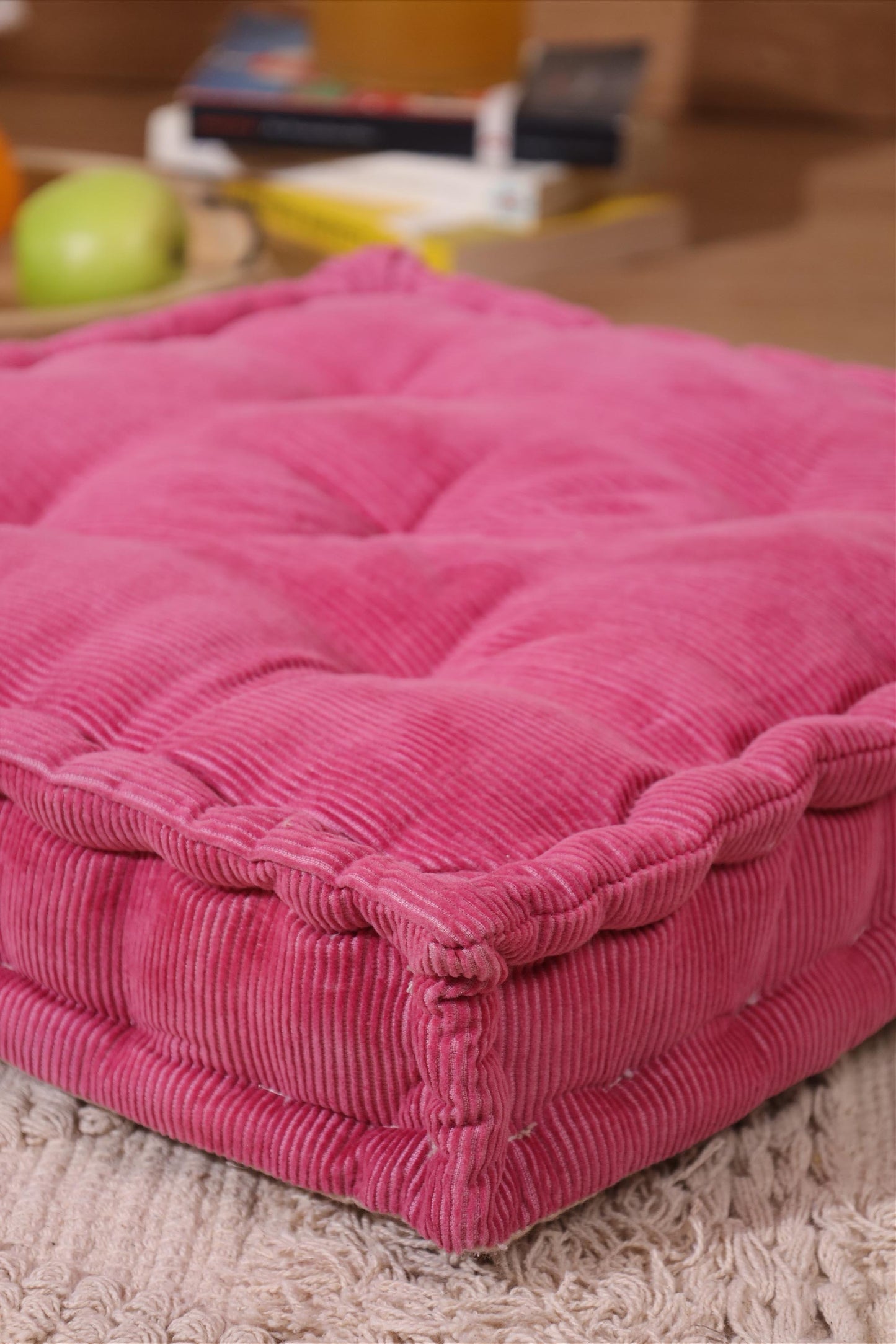 Pink Dreamy Corduroy Floor cushion