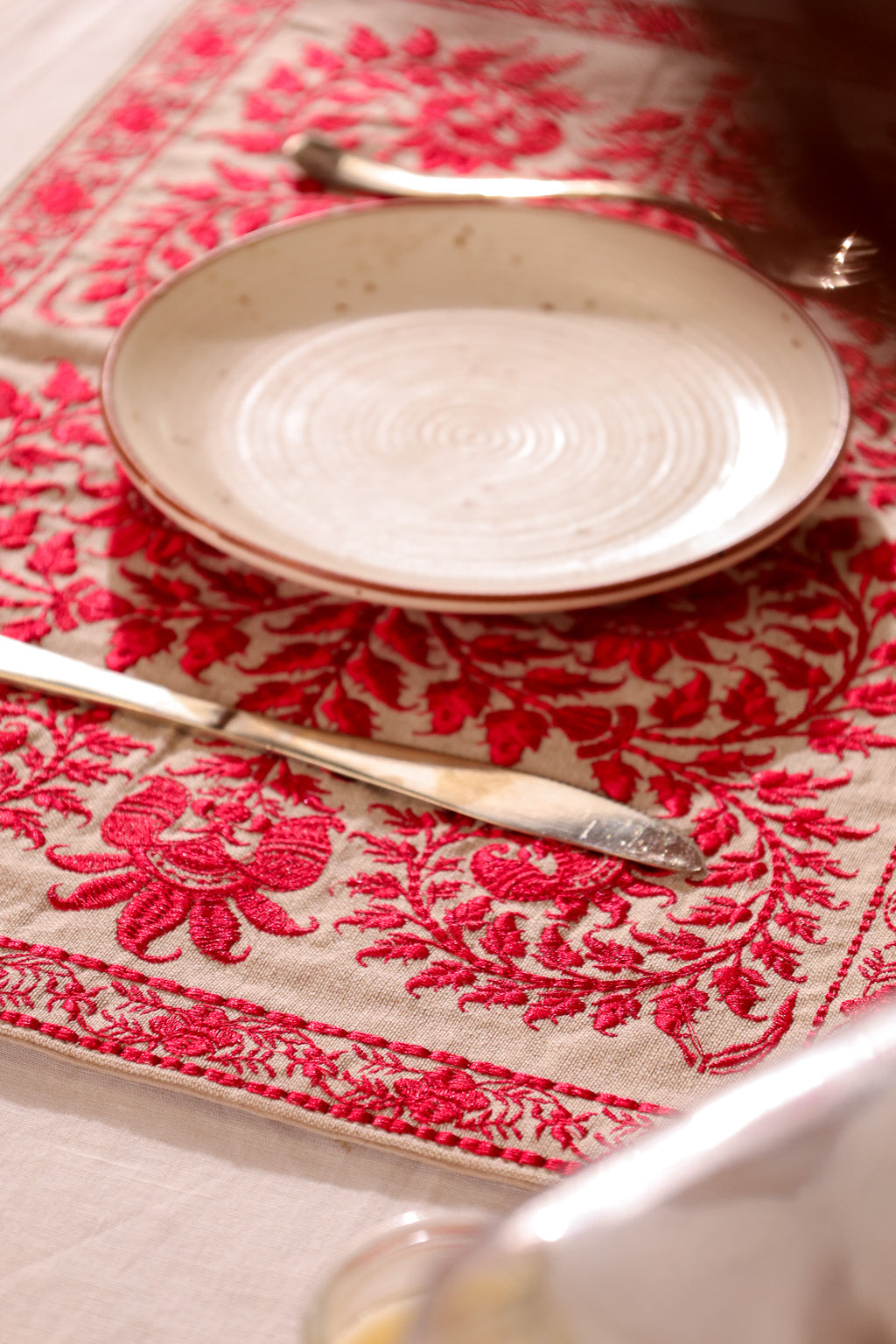Red Wildflower Placemat