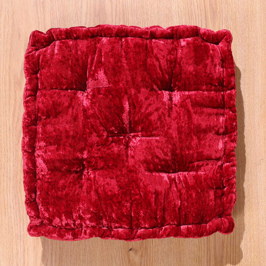 Red Velvet Haven Floor cushion