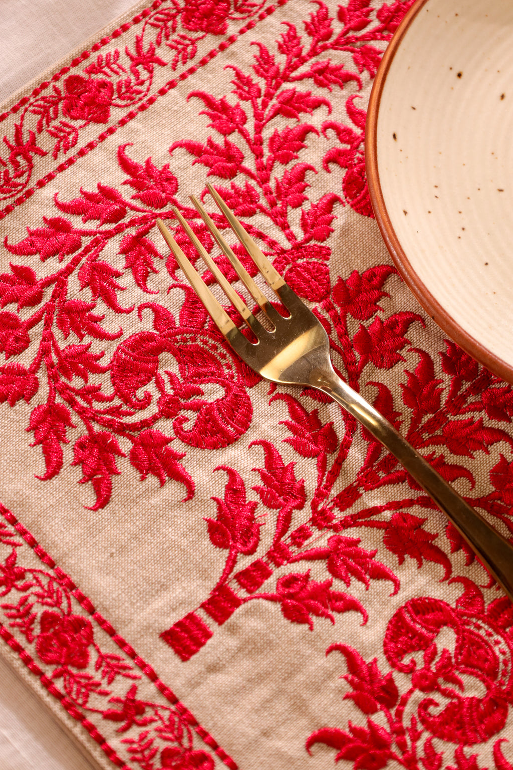 Red Wildflower Placemat