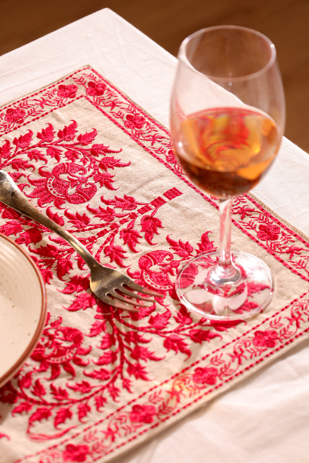 Red Wildflower Placemat