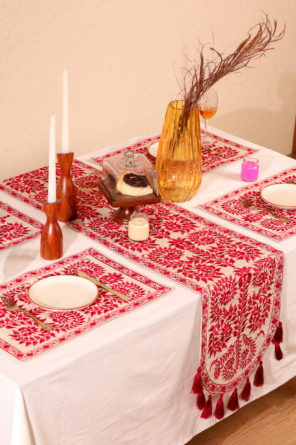 Red Wildflower Placemat
