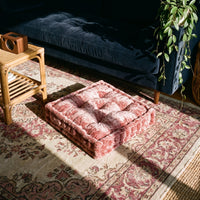 Rose Velvet Haven Floor Cushion