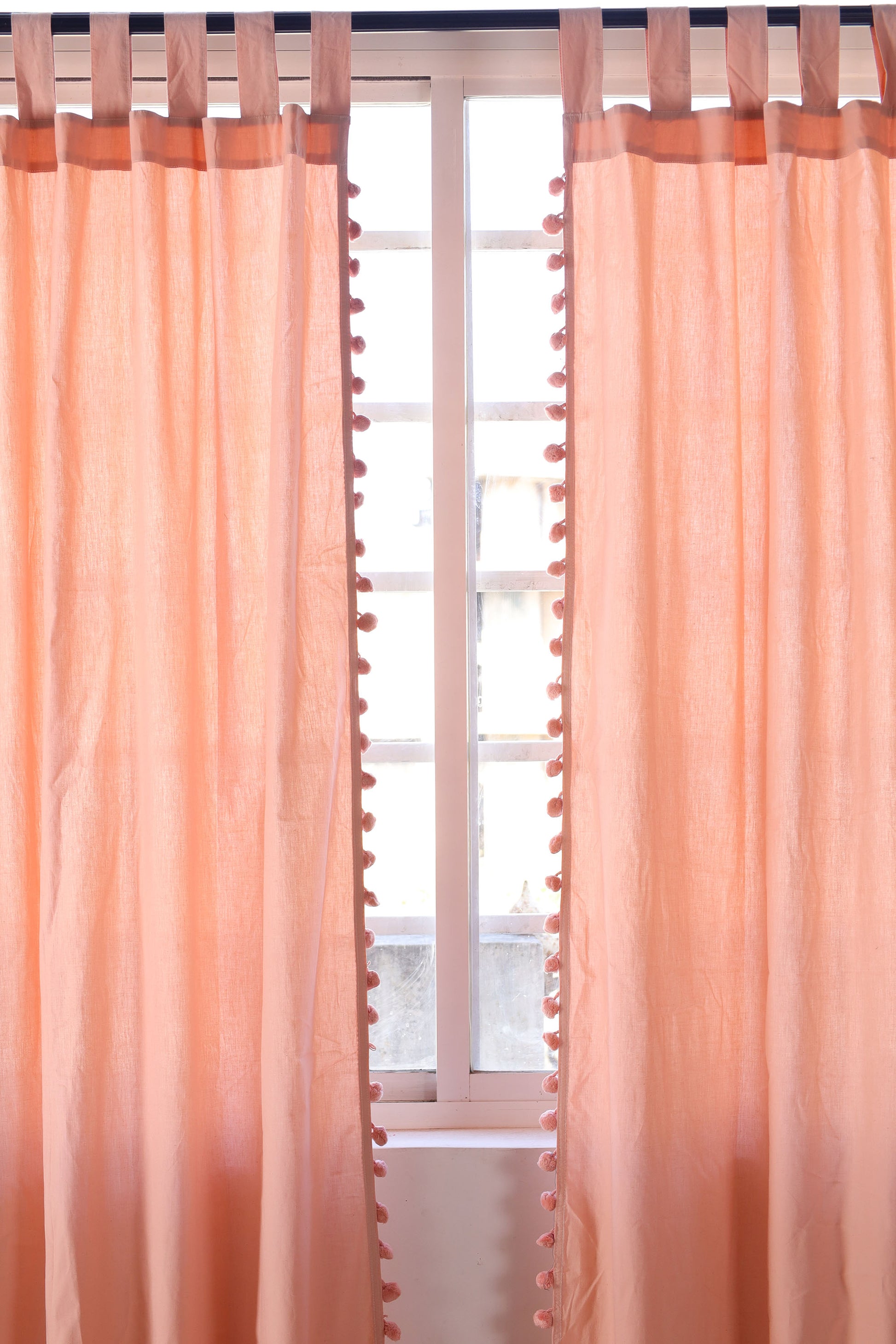 Rose Rasa Cotton Curtain - Set of 2