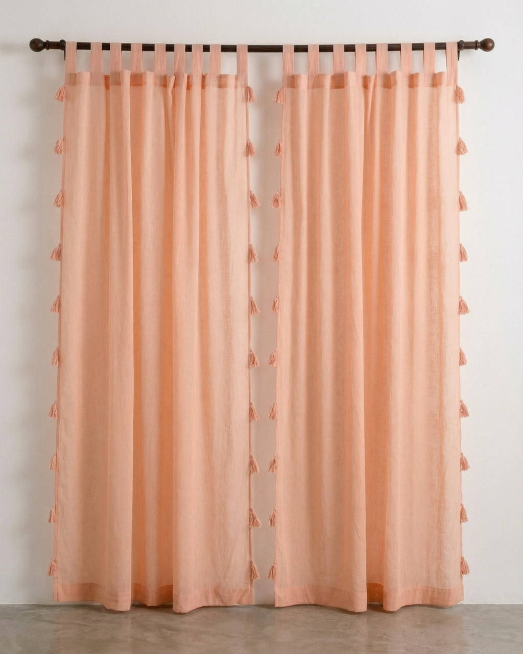 Rose Mira Cotton Curtain - Set of 2