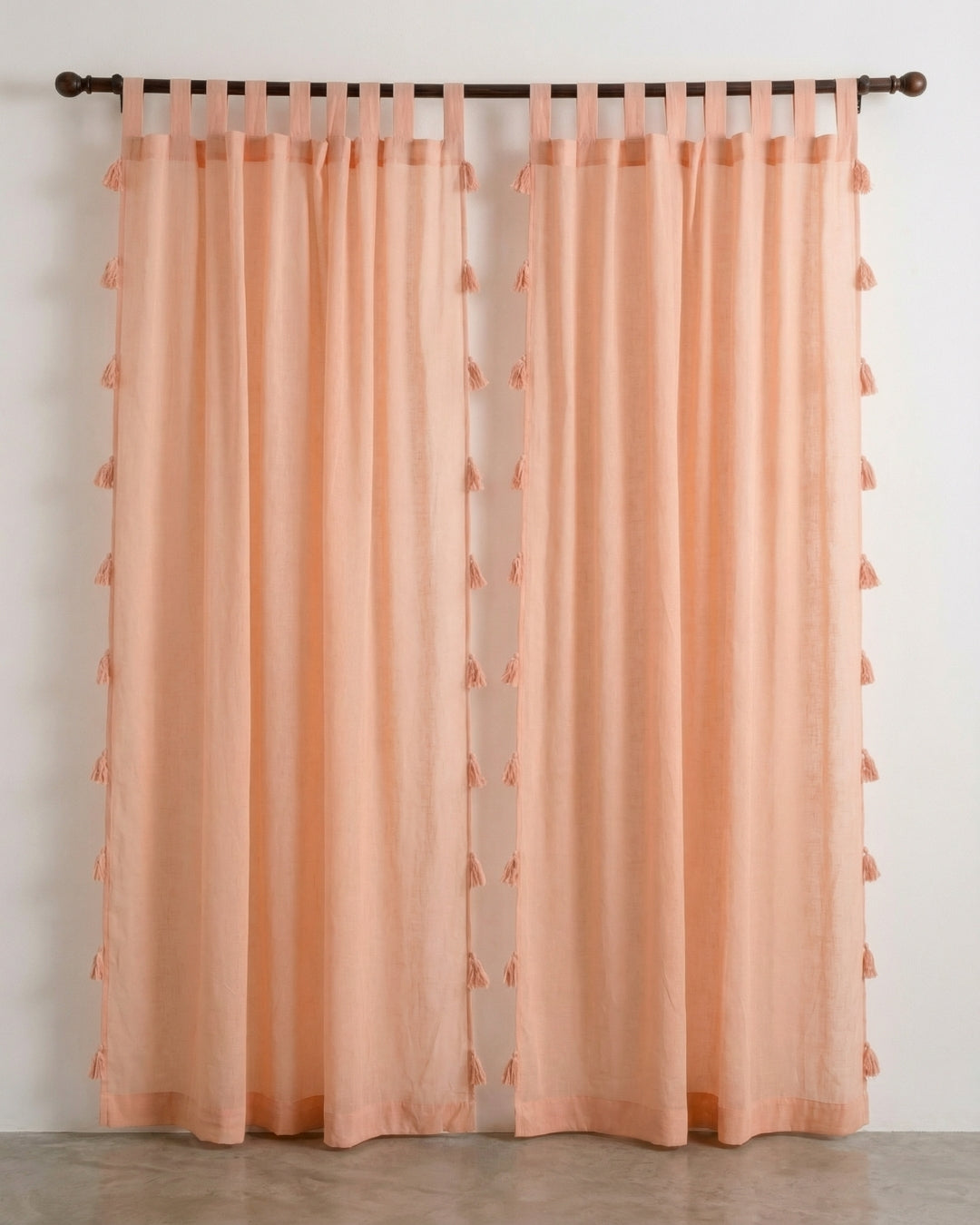 Rose Mira Cotton Curtain - Set of 2