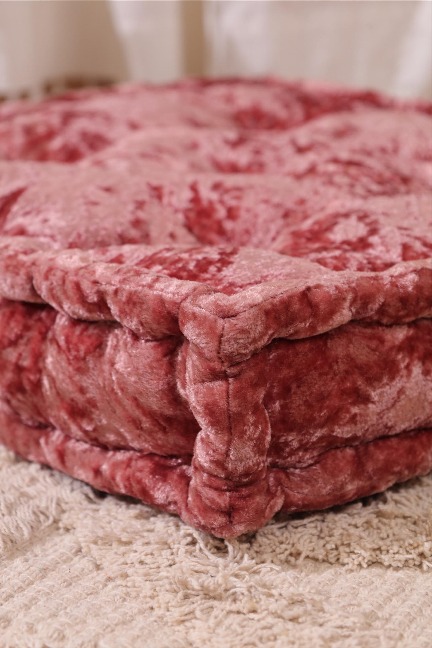 Rose Velvet Haven Floor cushion