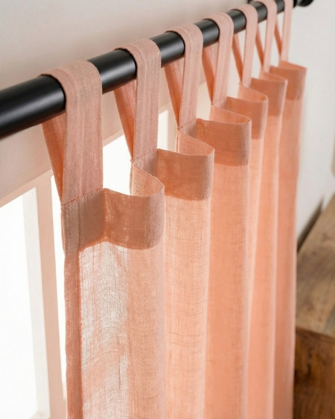 Rose Mira Cotton Curtain - Set of 2