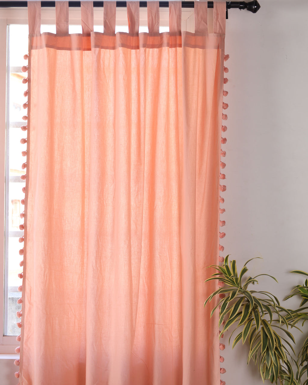 Rose Rasa Cotton Curtain - Set of 2