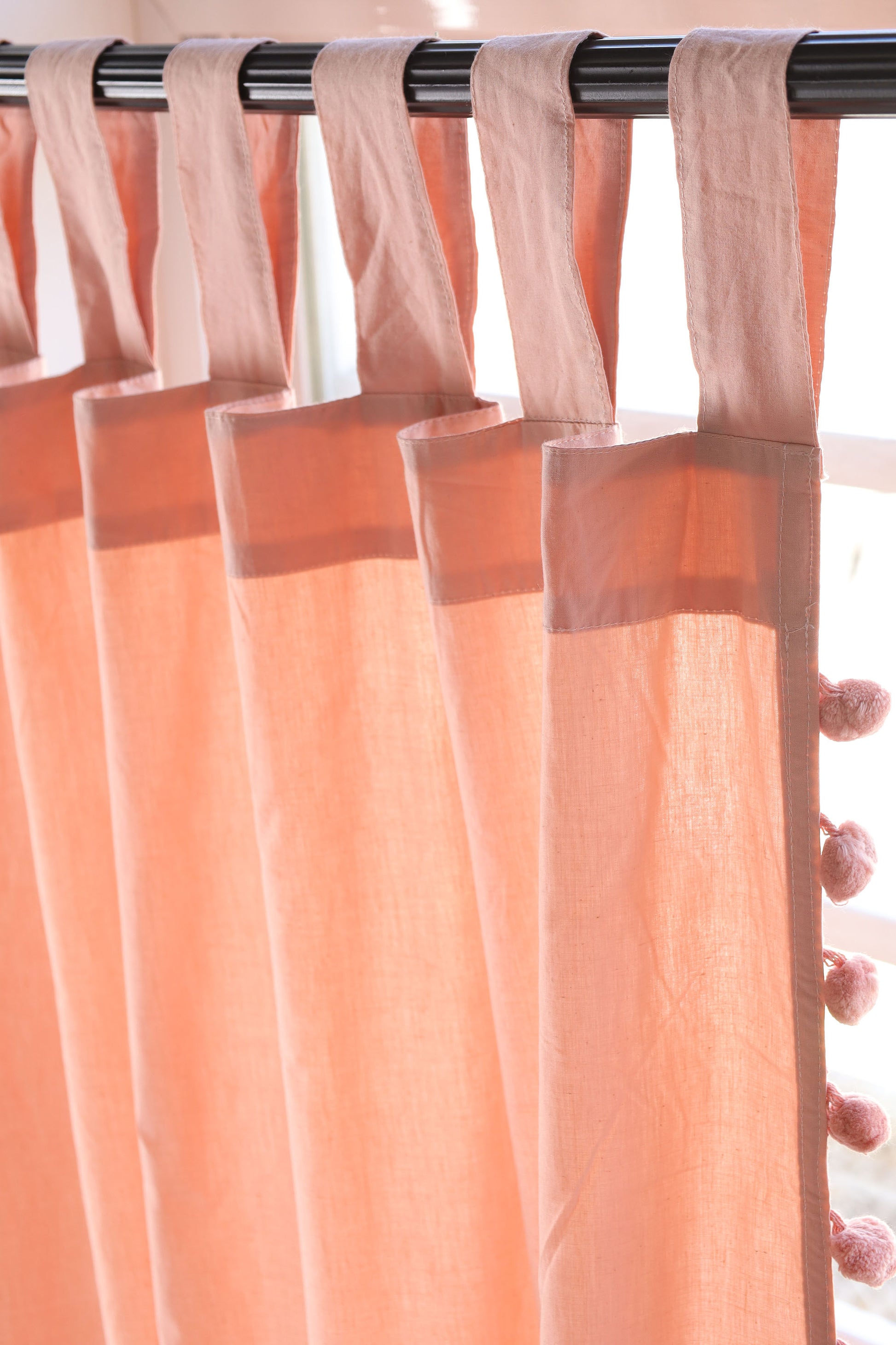 Rose Rasa Cotton Curtain - Set of 2