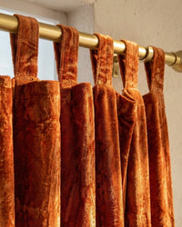 Rust Velvet Noir Curtain
