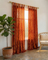 Rust Velvet Noir Curtain