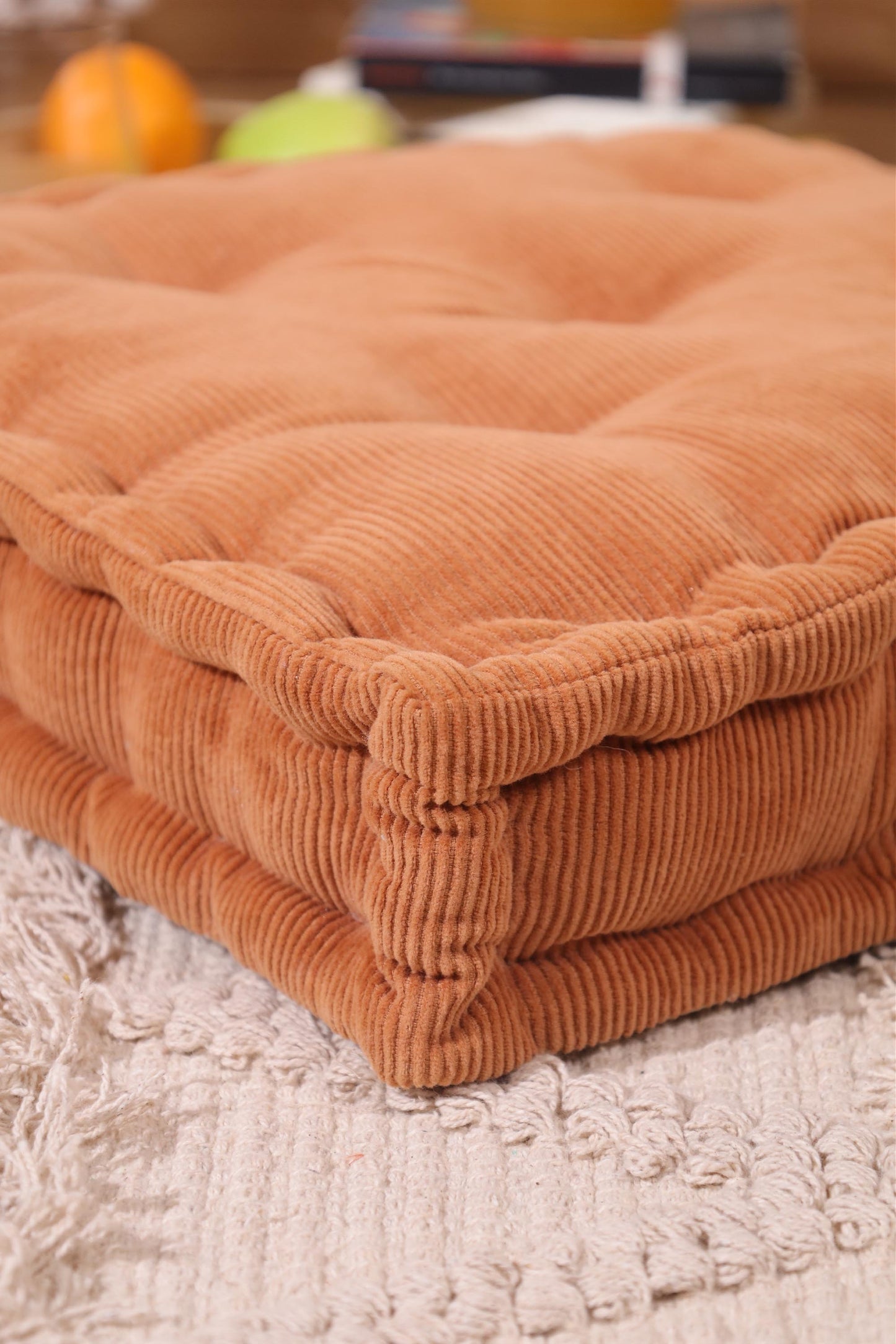 Rust Dreamy Corduroy Floor cushion