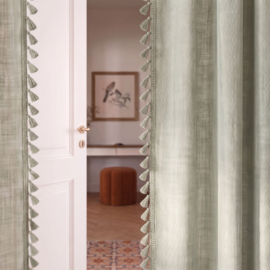 Sage Kinari Cotton Curtain photo 2