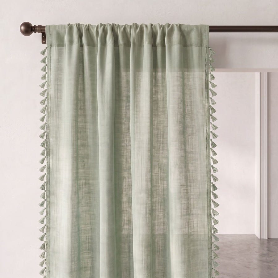 Sage Kinari Cotton Curtain photo 4