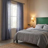 Slate Kinari Cotton Curtain photo 2