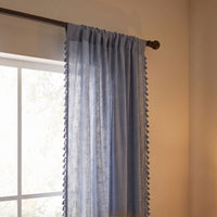 Slate Kinari Cotton Curtain photo 3
