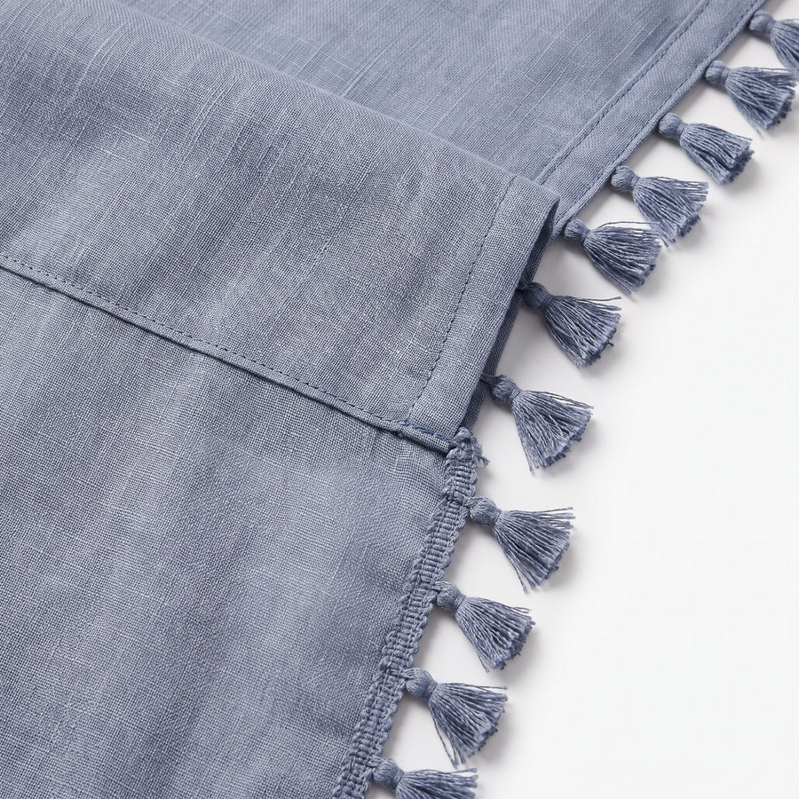 Slate Kinari Cotton Curtain photo 6