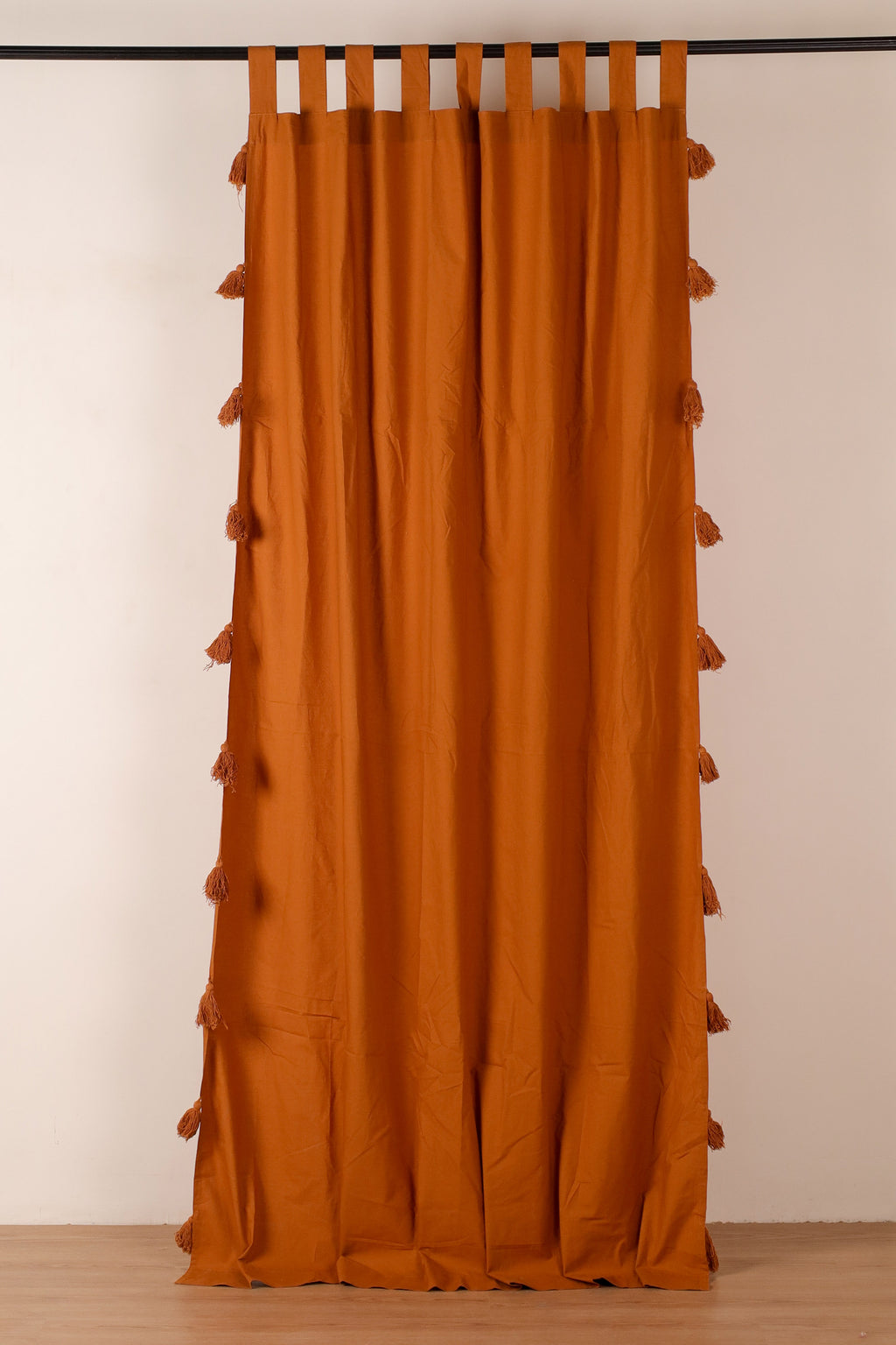 Terracotta Dreamy Tassel Curtain - Set of 2