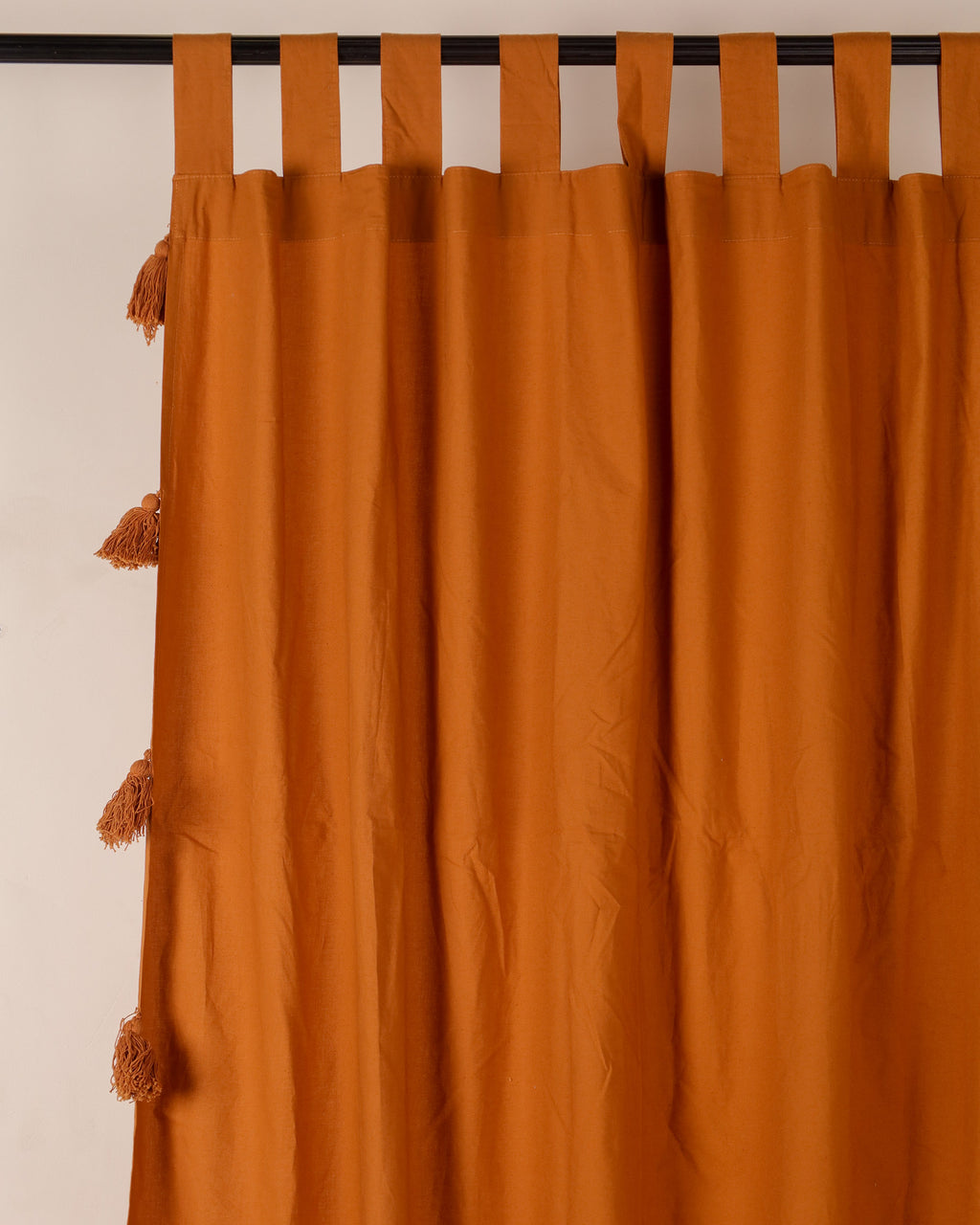 Terracotta Dreamy Tassel Curtain - Set of 2