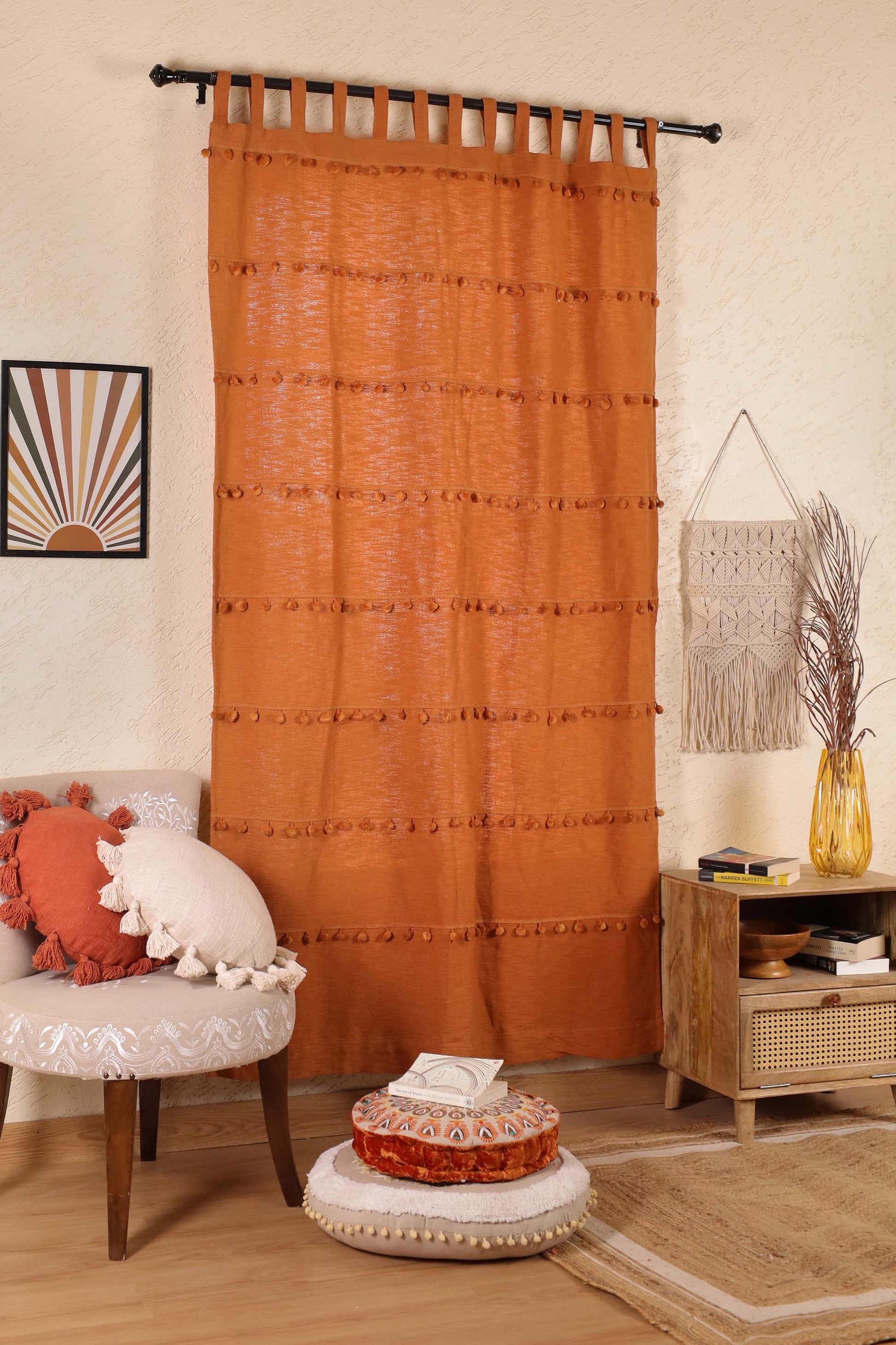 Monochrome Marvels Curtain - Set of 2