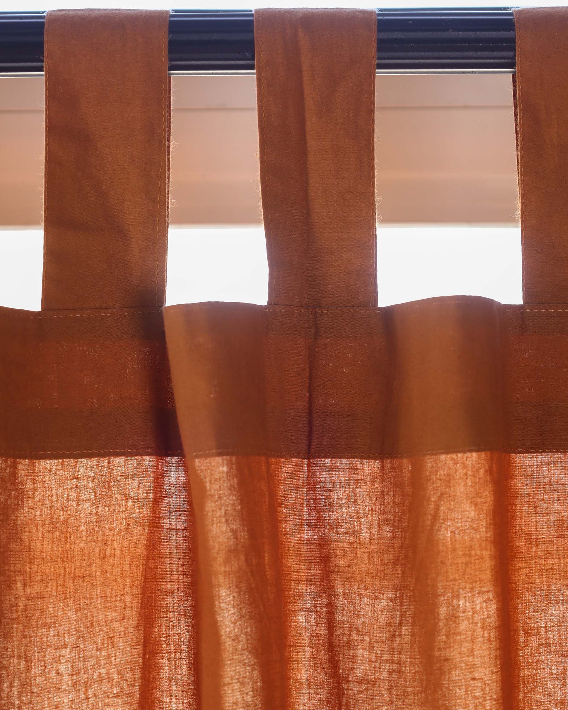 Terracotta Dreamy Tassel Curtain - Set of 2
