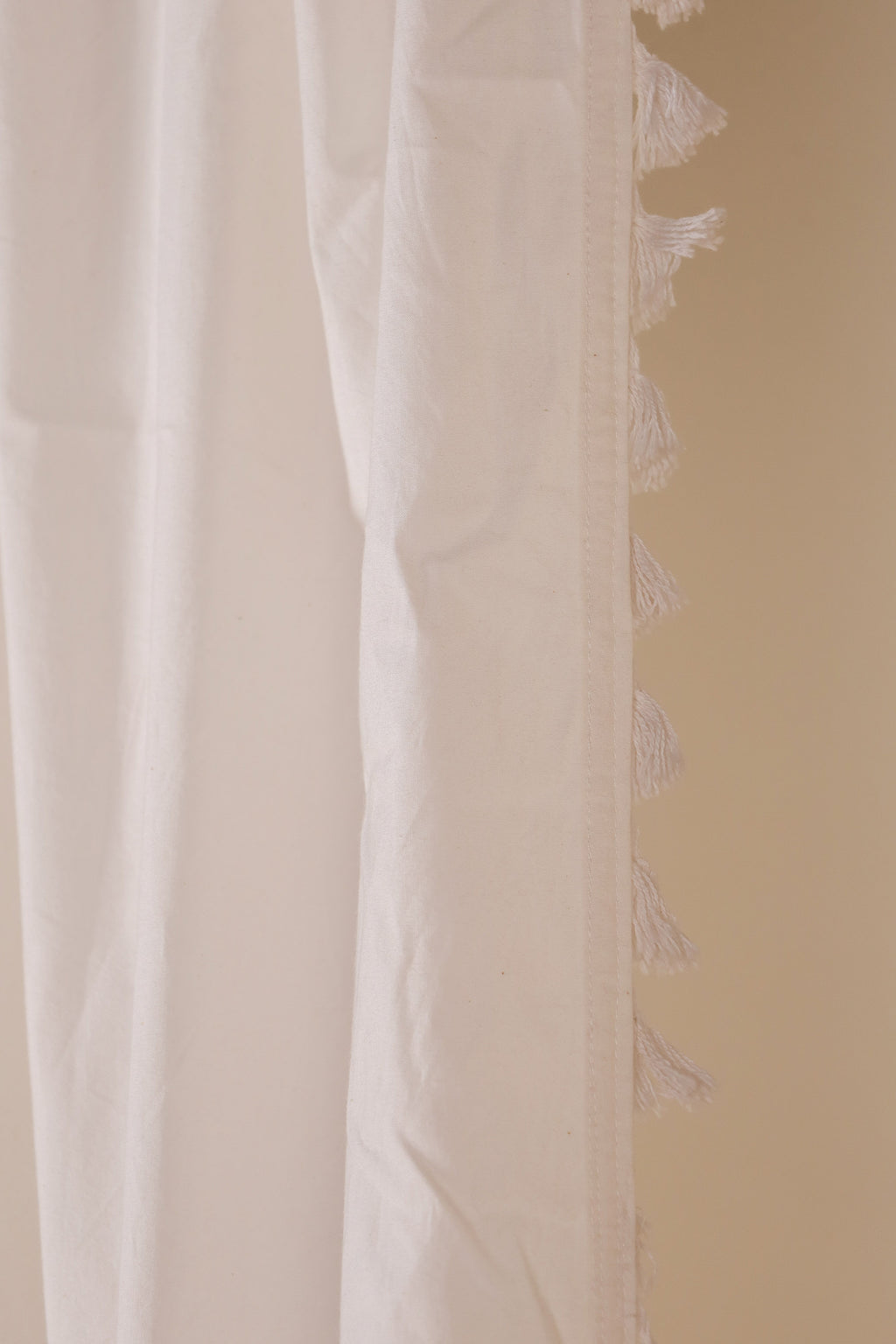 White Mahal Cotton Curtain - Set of 2