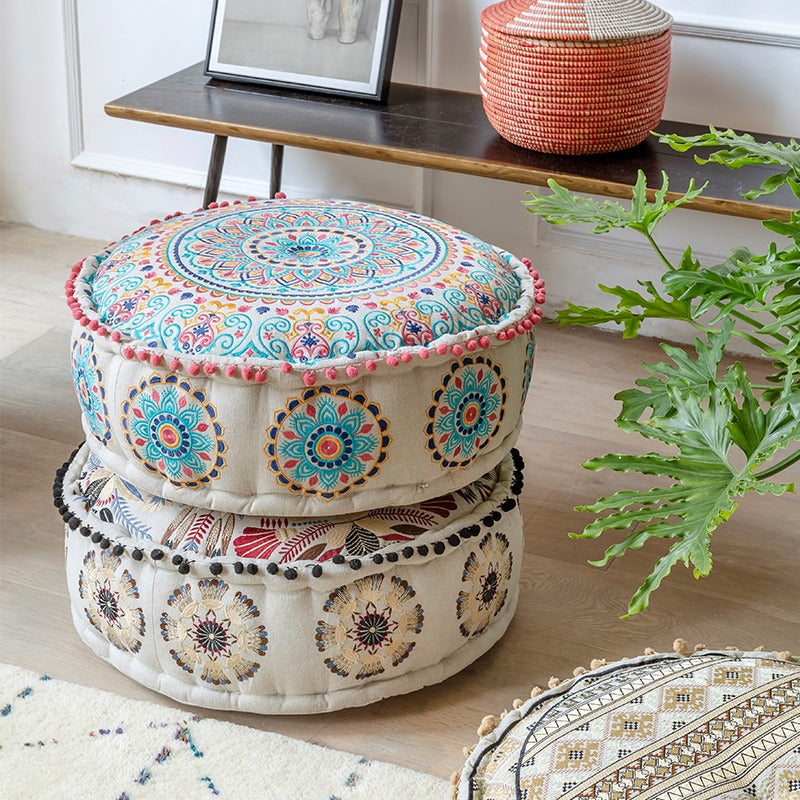 Abstracted Serenity Ottoman pouf