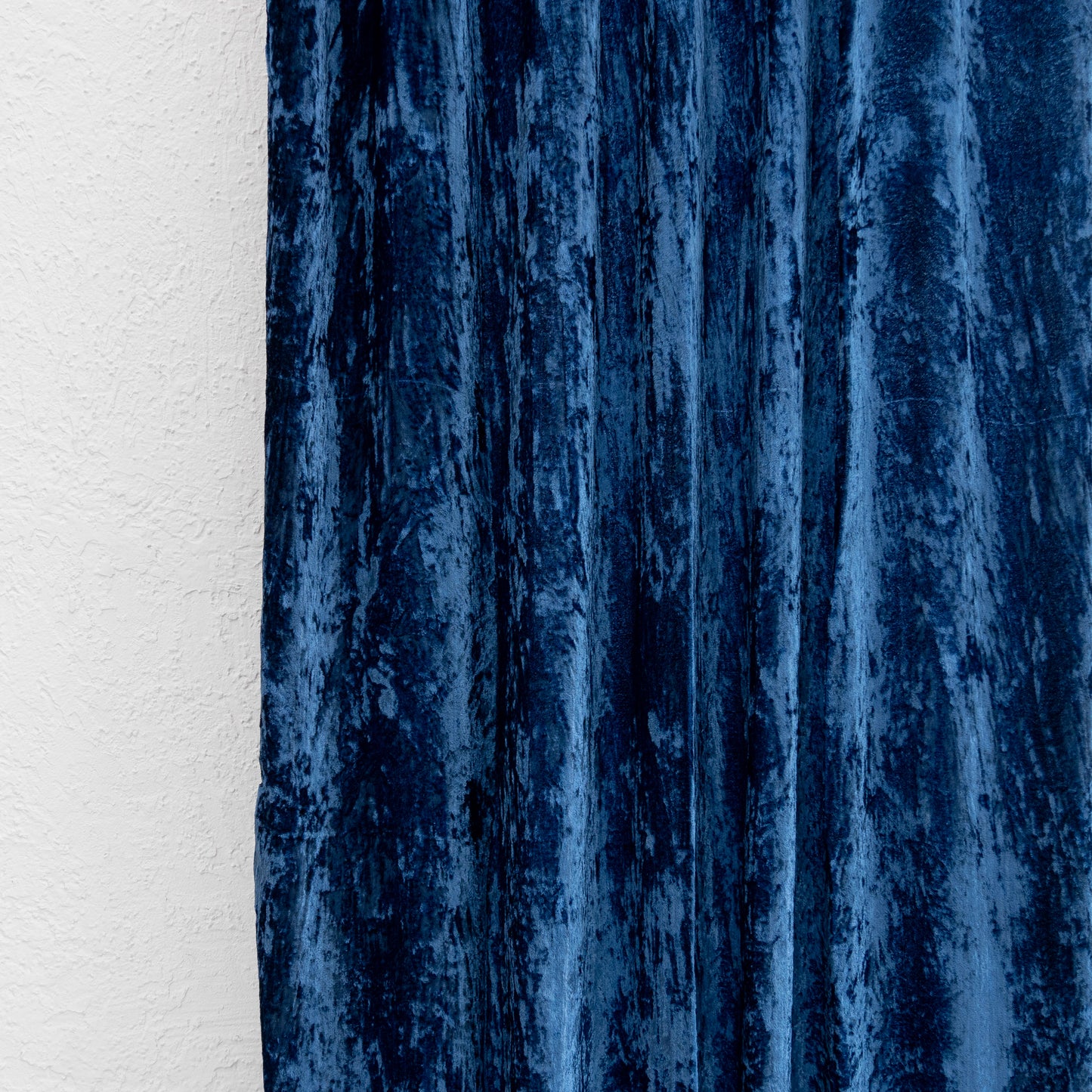 Blue Velvet Curtain - Set of 2