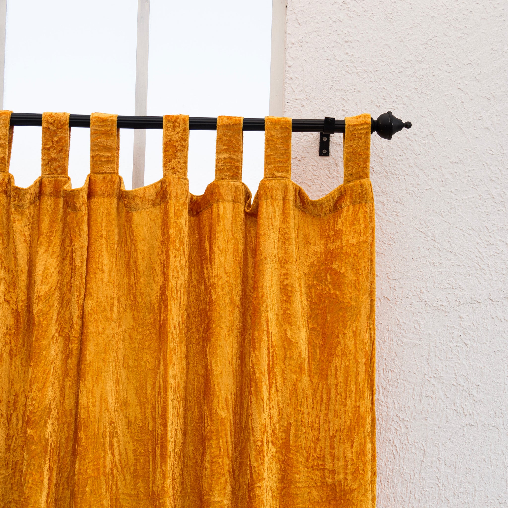 Honey Velvet Curtain - Set of 2