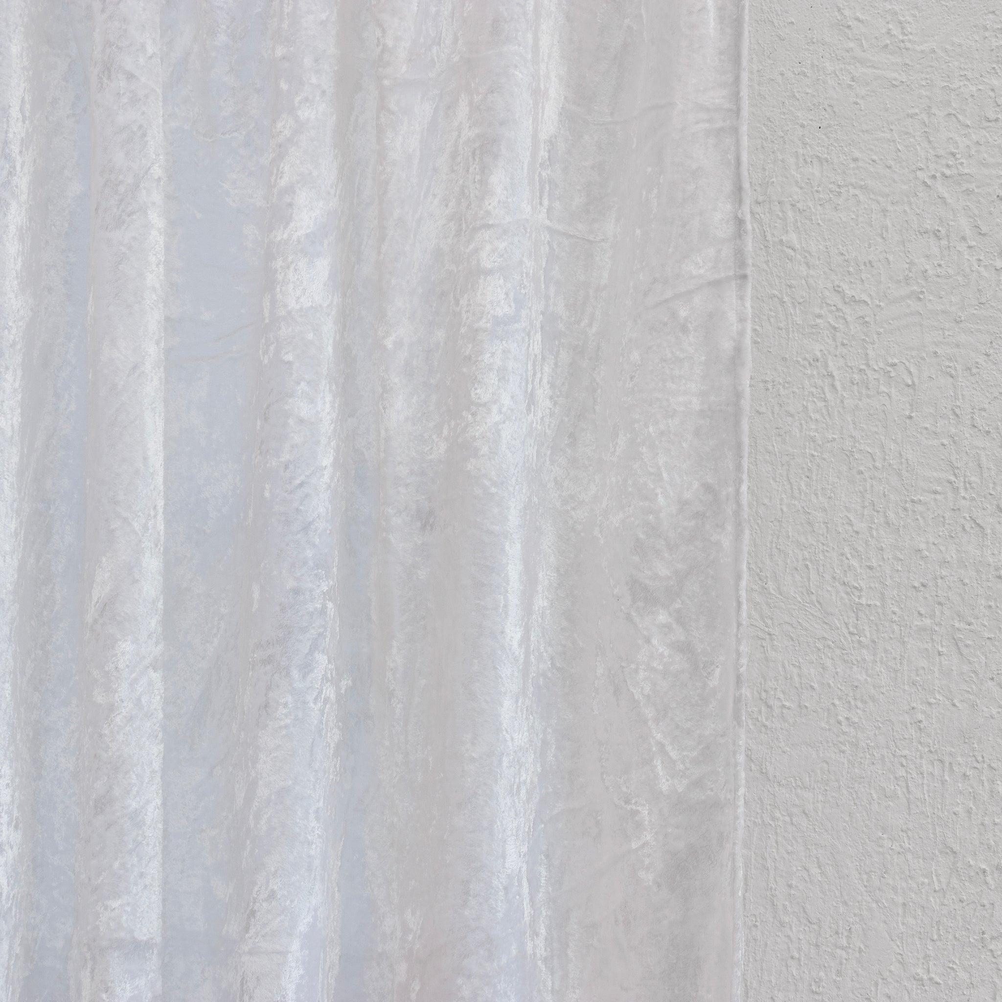 White Velvet Curtain - Set of 2